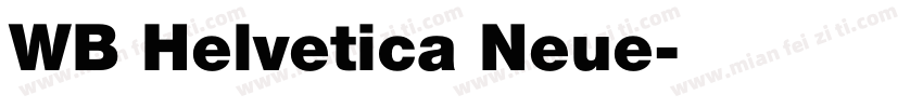 WB Helvetica Neue字体转换